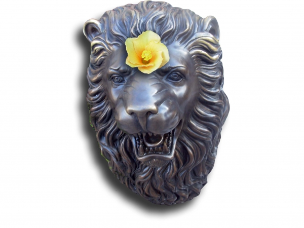 Creation of Lion Car-touche  with Hibiscus: Step 4